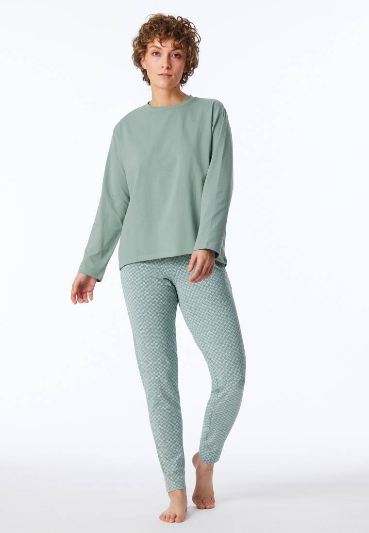 Schiesser Shirt langarm rundhals linde - Mix+Relax