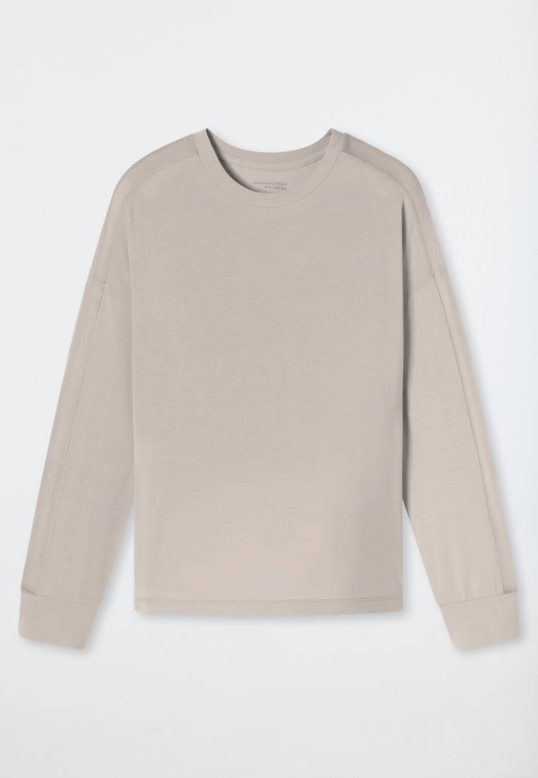 Schiesser Shirt langarm beige - Mix+Relax Verkauf