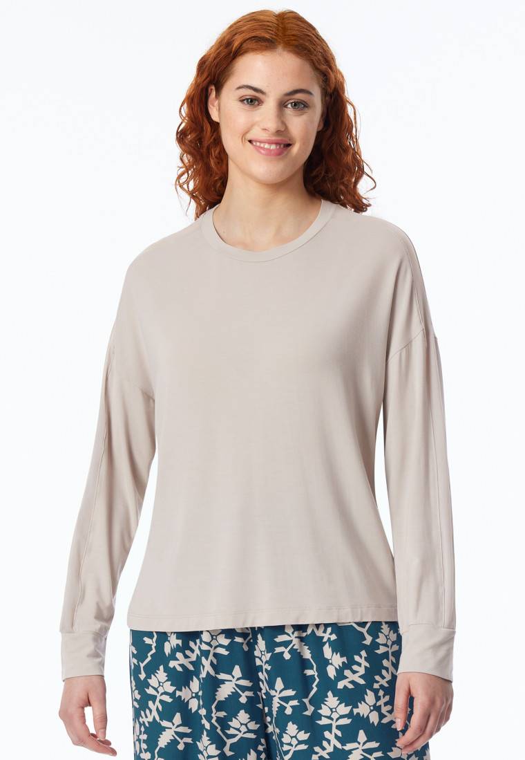 Schiesser Shirt langarm beige - Mix+Relax Verkauf