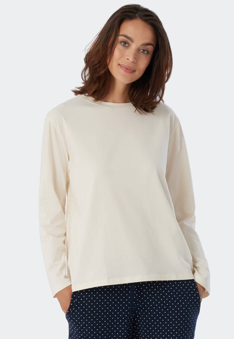 Schiesser Shirt langarm creme - Mix+Relax Fabrikverkauf