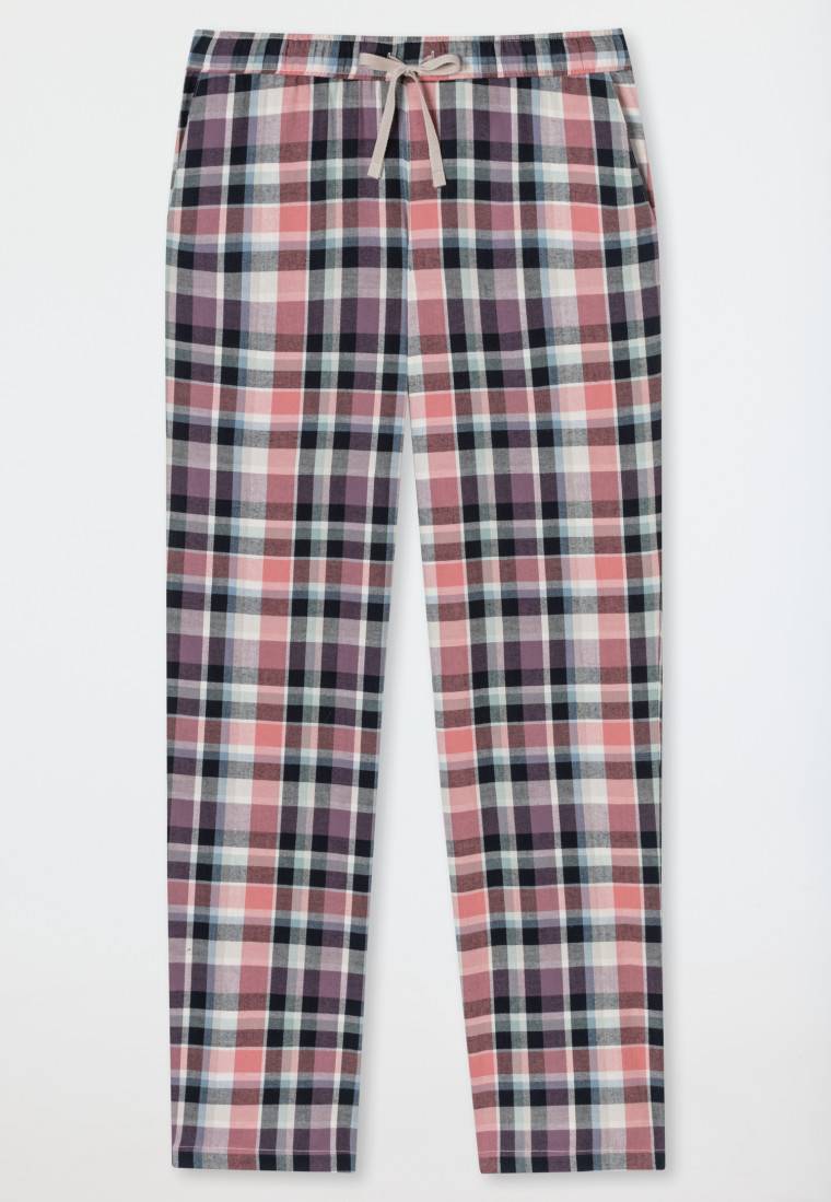 Schiesser Hose lang Flanell Organic Cotton Karos multicolor - Mix+Relax Versandkostenfrei