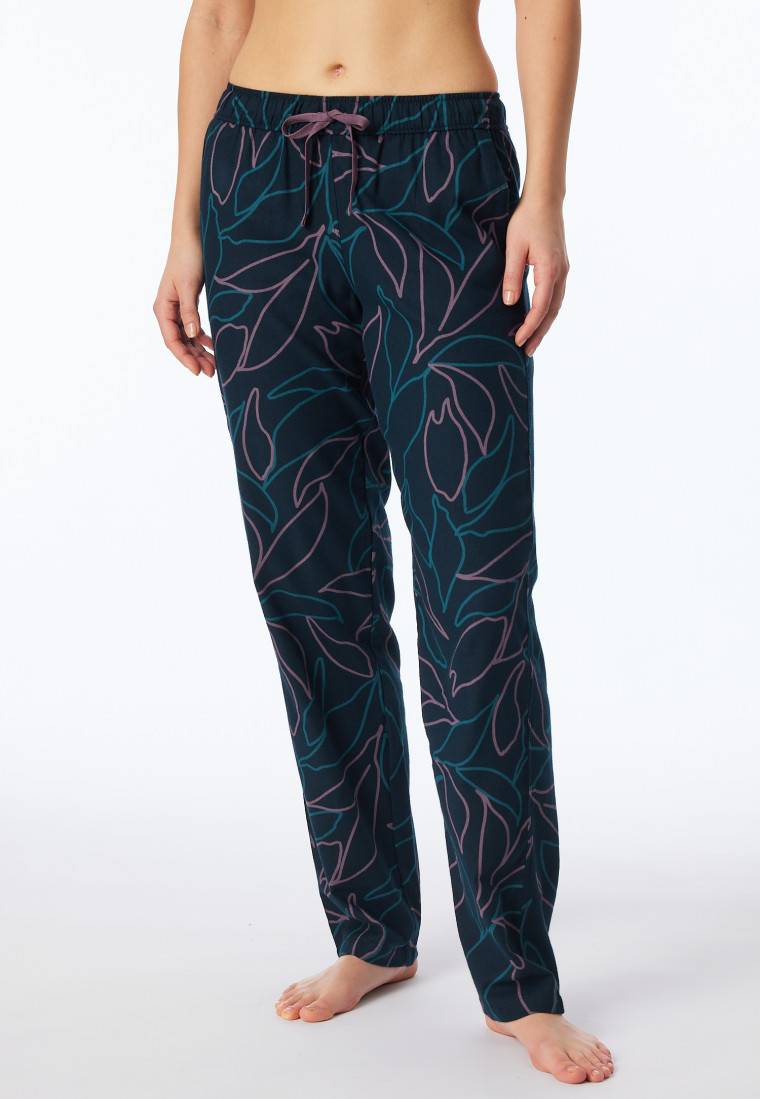 Schiesser Hose lang multicolor gemustert - Mix+Relax Online Shopping