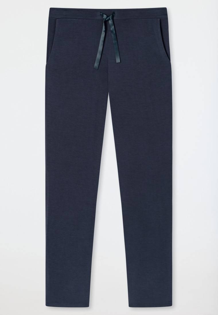 Schiesser Hose lang/extra-lang Modal blau - Mix+Relax Preisnachlass
