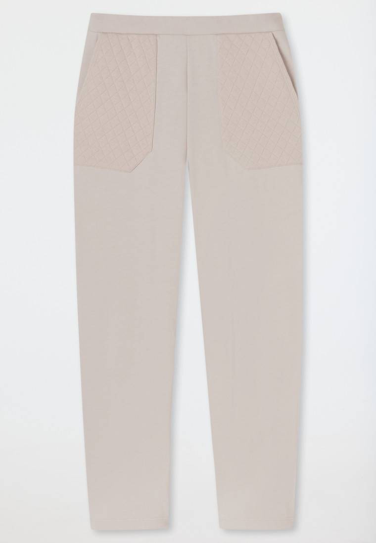 Schiesser Hose lang Jersey-Quiltstoff und Sweatware beige - Mix+Relax Black Friday
