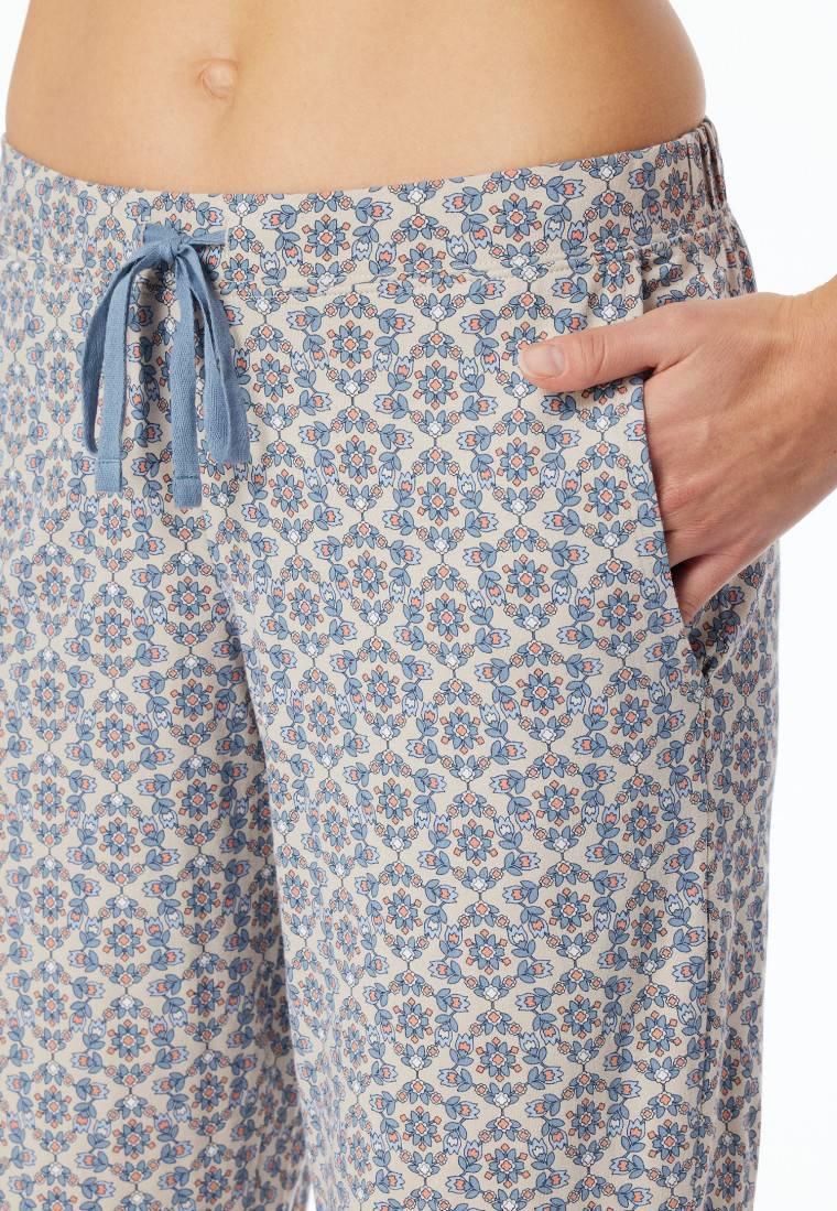 Schiesser Hose 3/4-lang multicolor gemustert - Mix+Relax Cyber Monday