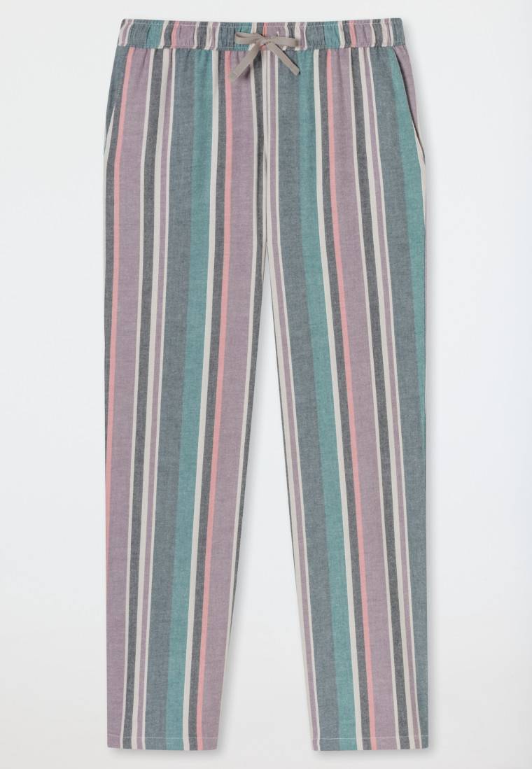 Schiesser Hose lang Flanell Organic Cotton Streifen multicolor - Mix+Relax Osterangebot