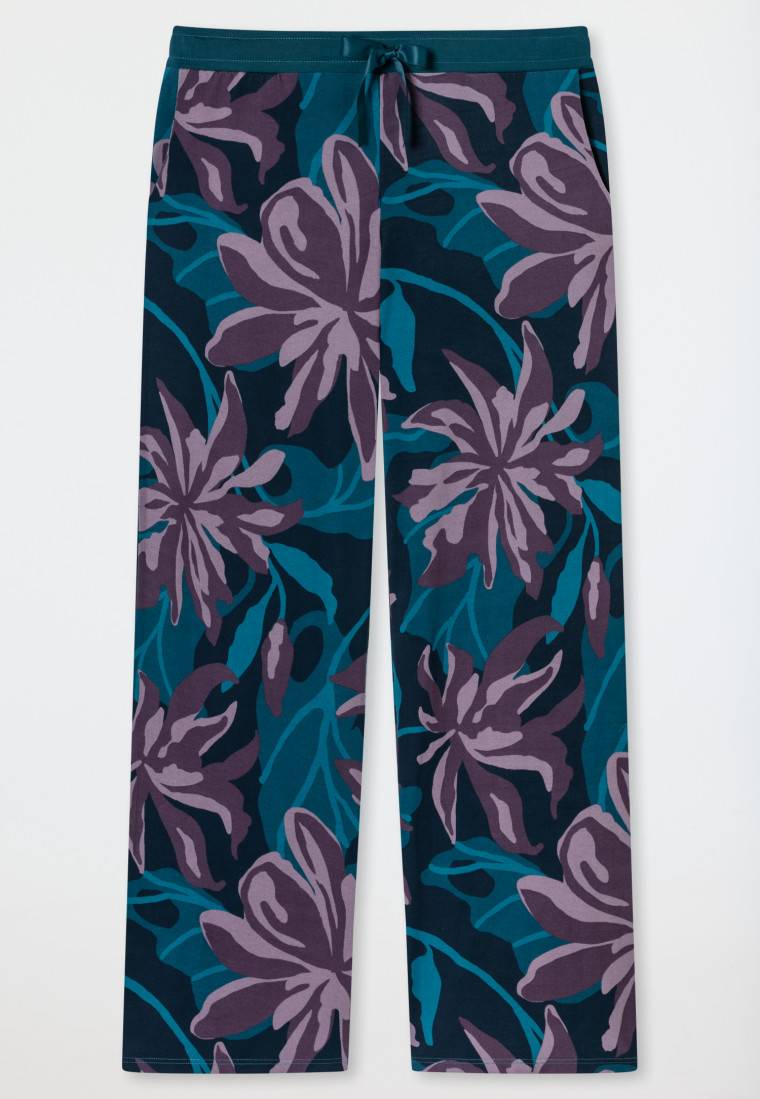Schiesser Hose lang Blumen multicolor - Mix+Relax Vatertagsangebot