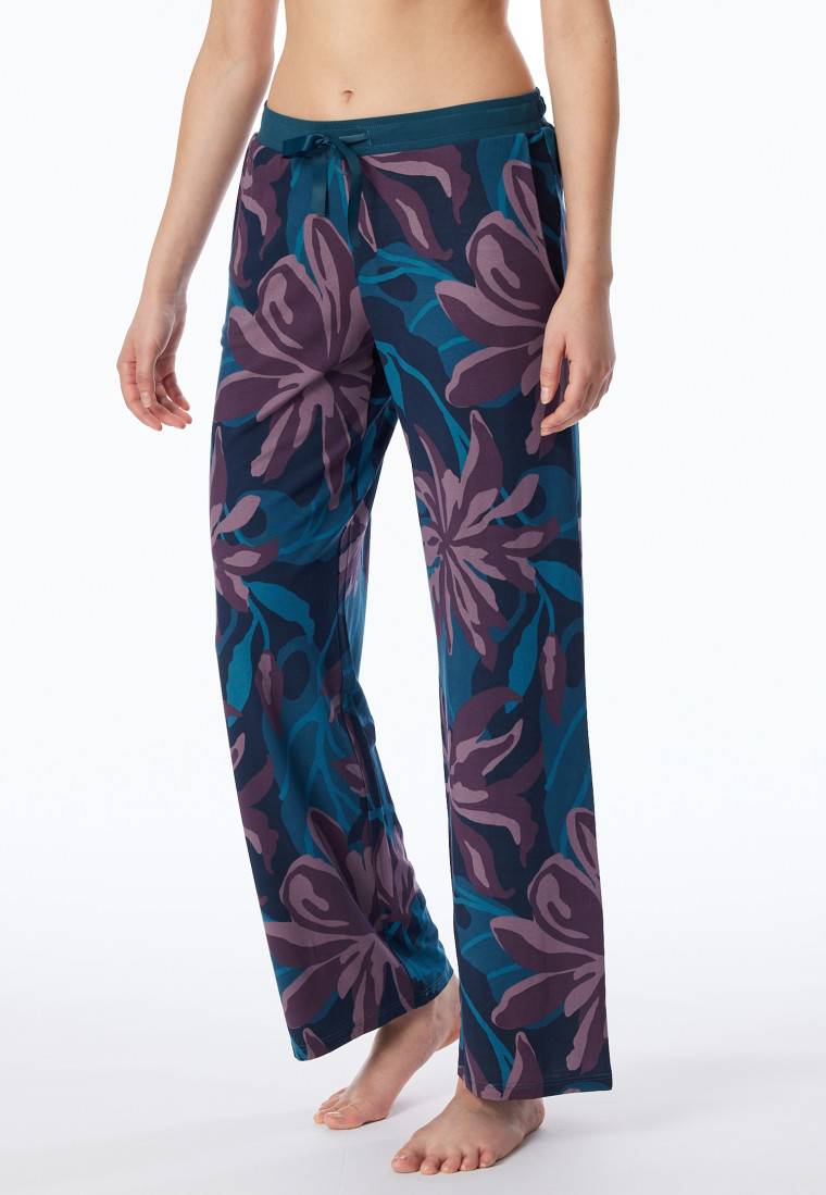 Schiesser Hose lang Blumen multicolor - Mix+Relax Vatertagsangebot