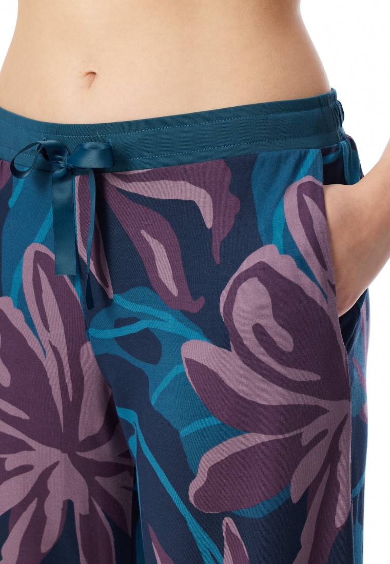 Schiesser Hose lang Blumen multicolor - Mix+Relax Vatertagsangebot