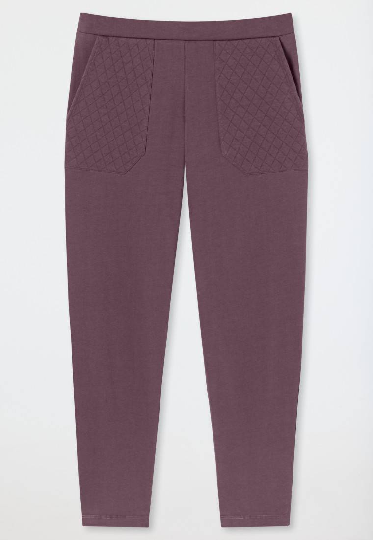 Schiesser Hose lang Jersey-Quiltstoff und Sweatware malve - Mix+Relax Lagerräumung