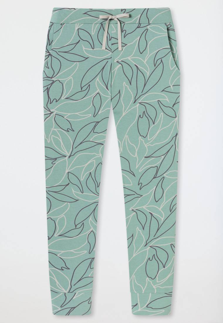 Schiesser Hose lang Bündchen Blumen multicolor - Mix+Relax Neueste Mode
