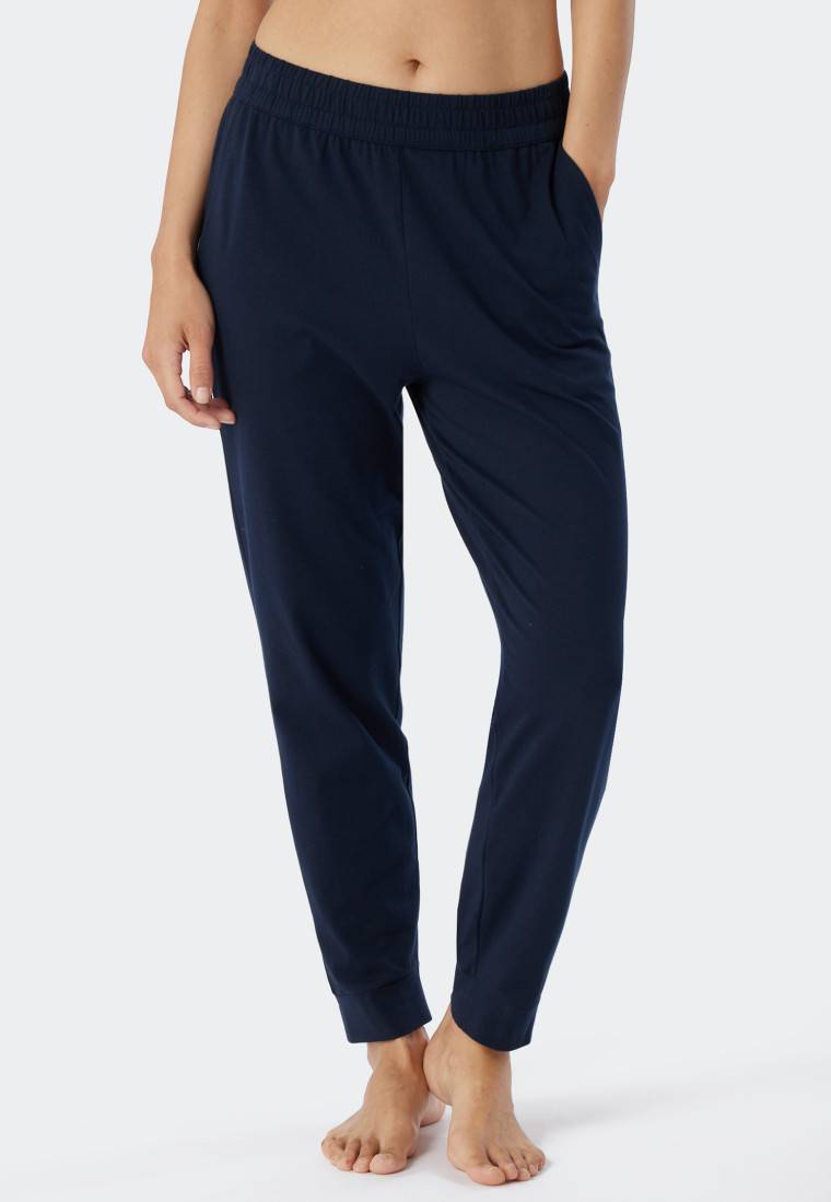 Schiesser Hose lang dunkelblau - Mix+Relax Zeitlich begrenztes Angebot