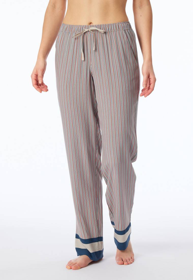 Schiesser Hose lang Webware Streifen multicolor - Mix+Relax Exklusive Angebote