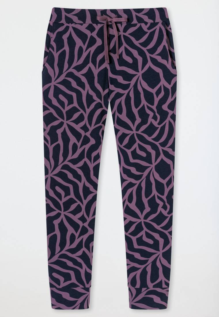 Schiesser Hose lang Bündchen multicolor gemustert - Mix+Relax Blitzangebot