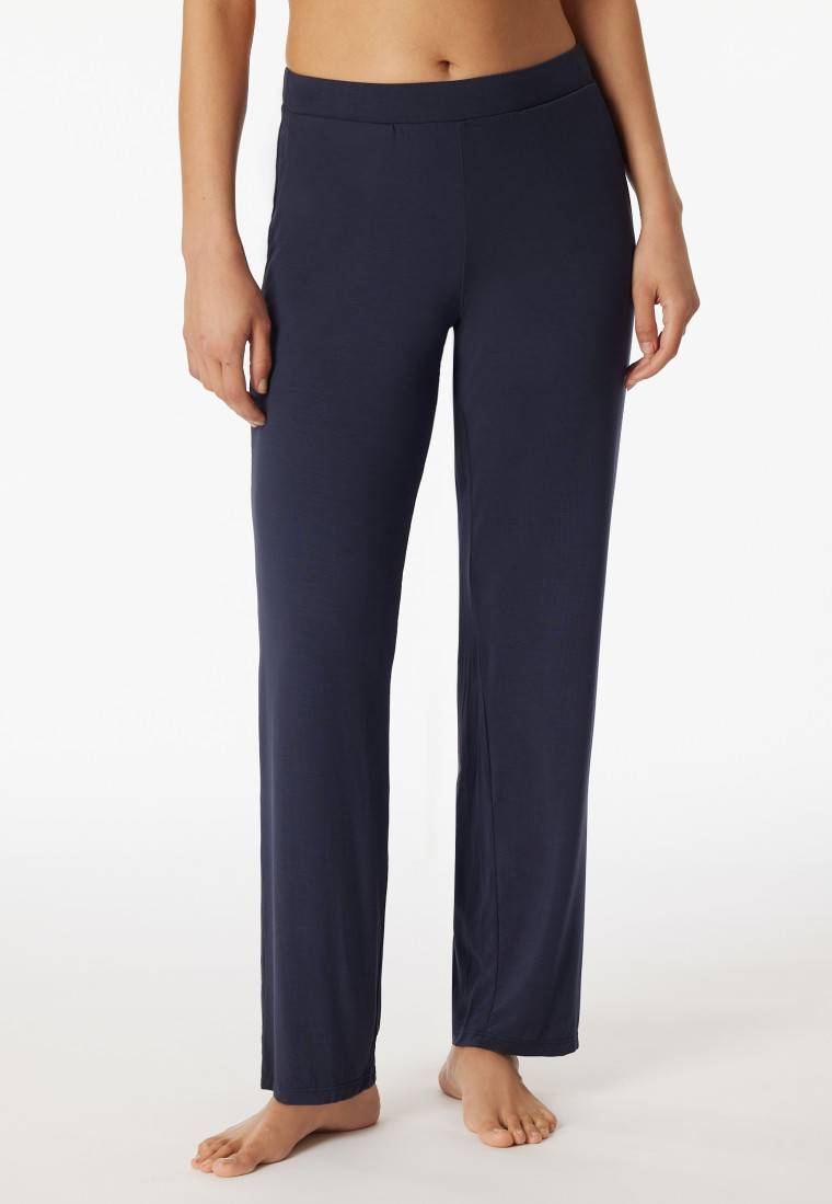 Schiesser Loungehose lang Modal Marlene-Schnitt blau - Mix+Relax Neuheiten