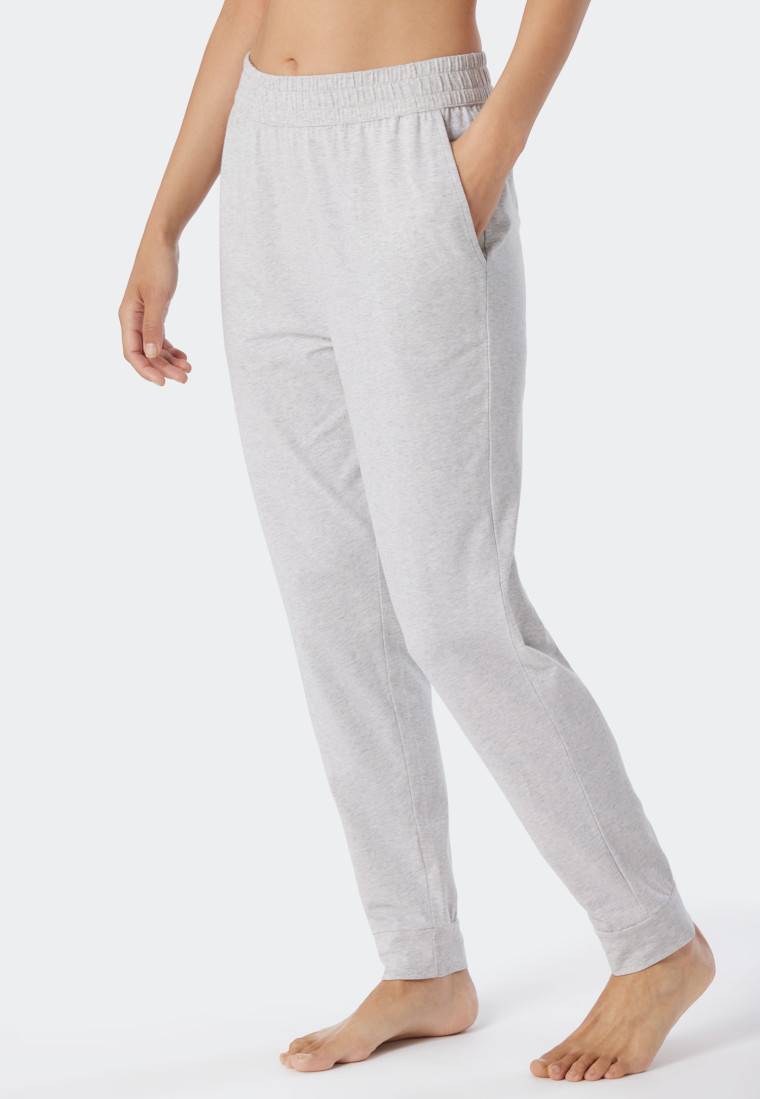 Schiesser Hose lang Bündchen grau-meliert - Mix+Relax Kauf eins, bekomm eins gratis