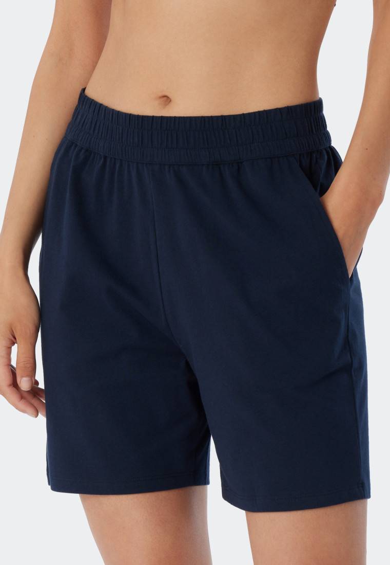 Schiesser Hose kurz dunkelblau - Mix+Relax VIP-Rabatte