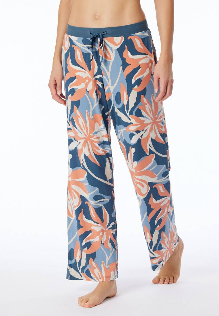 Schiesser Hose lang Blumen multicolor - Mix+Relax Wochenangebot