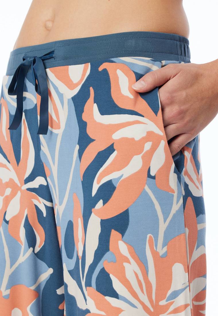 Schiesser Hose lang Blumen multicolor - Mix+Relax Wochenangebot