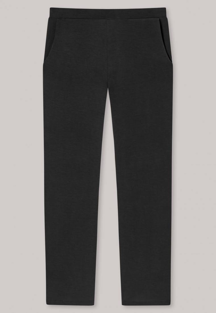 Schiesser Loungehose lang Modal Marlene-Schnitt schwarz - Mix+Relax Letzte 2 Tage