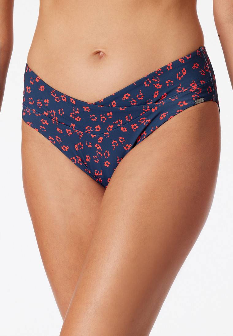 Schiesser Midi-Bikinislip V-Form Blumenprint multicolor - Aqua Mix & Match Vierteljährliche Förderung