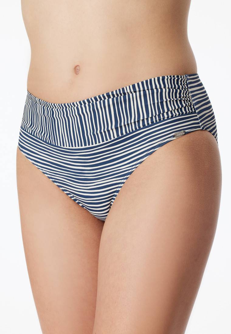 Schiesser Bügel-Bikini verstellbare Träger Midi-Slip mehrfarbig gestreift - Ocean Dive Riesige Rabatte