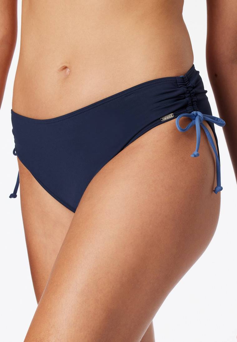 Schiesser Bandeau Bügel-Bikini Softcups variable Träger Midi-Slip verstellbare Seiten nachtblau - Ocean Swim Speichern exportieren
