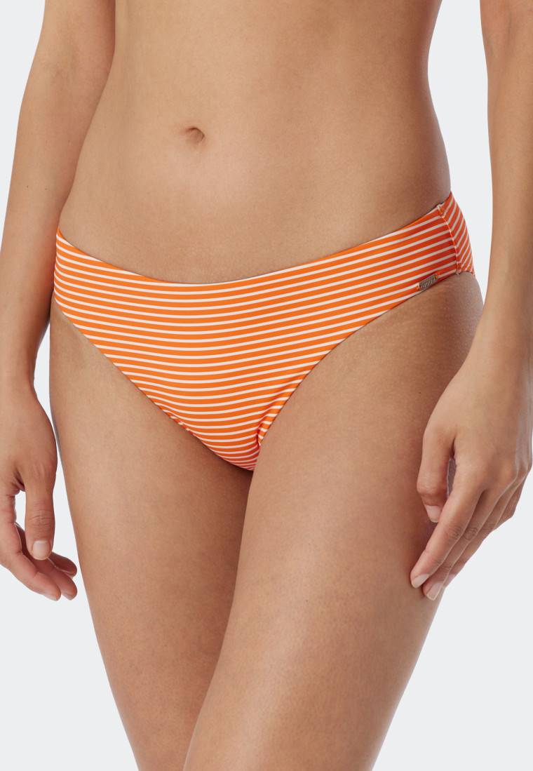 Schiesser Mini-Bikinislip Streifen orange - Mix & Match Reflections Verkauf