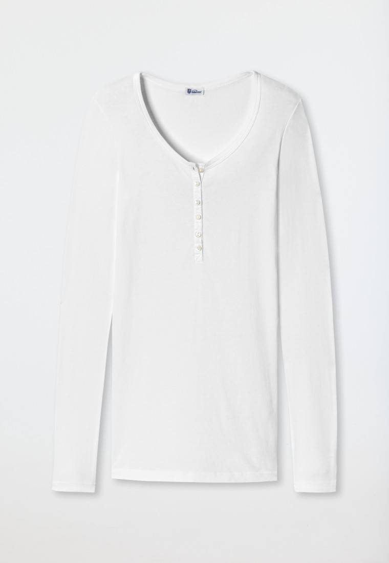 Schiesser Shirt langarm weiß - Revival Berta Fabrikpreis