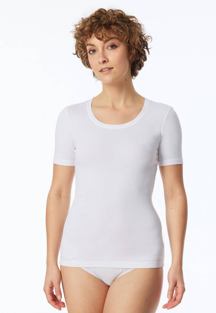 Schiesser Shirt kurzarm weiß - Revival Berta Sonderangebot