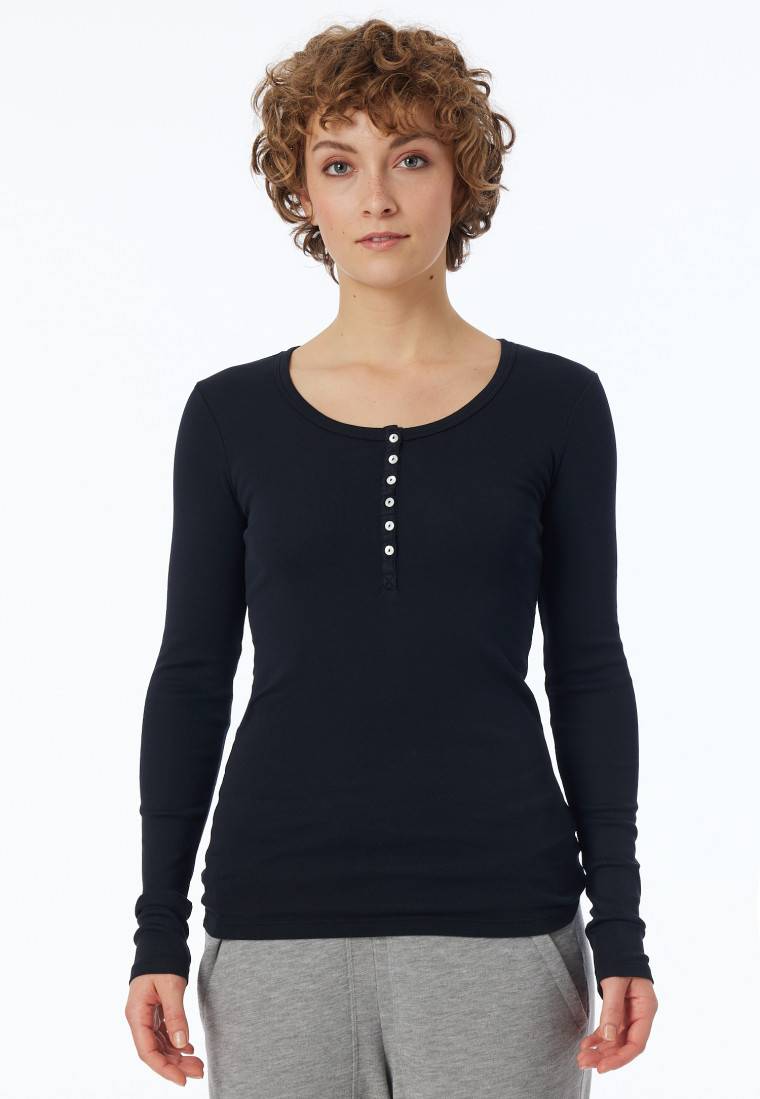 Schiesser Shirt langarm schwarz - Revival Berta Günstig kaufen