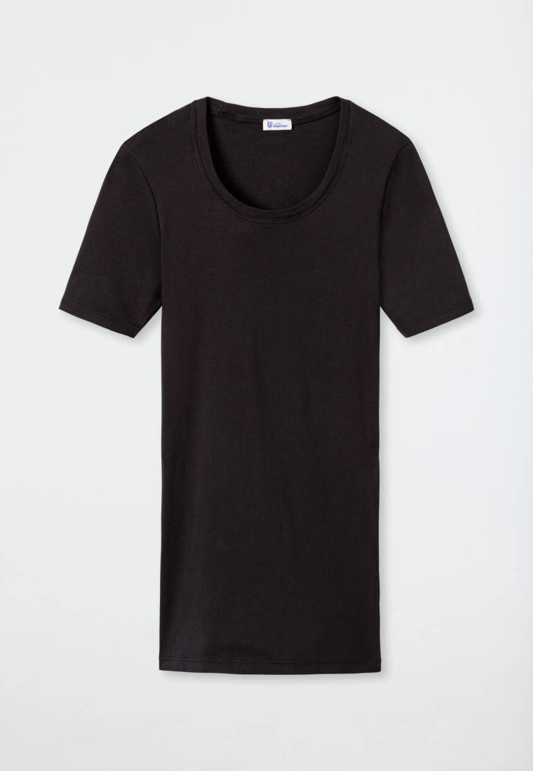 Schiesser Shirt kurzarm schwarz - Revival Berta Versandkostenfrei