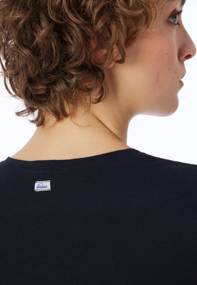 Schiesser Shirt kurzarm schwarz - Revival Berta Versandkostenfrei