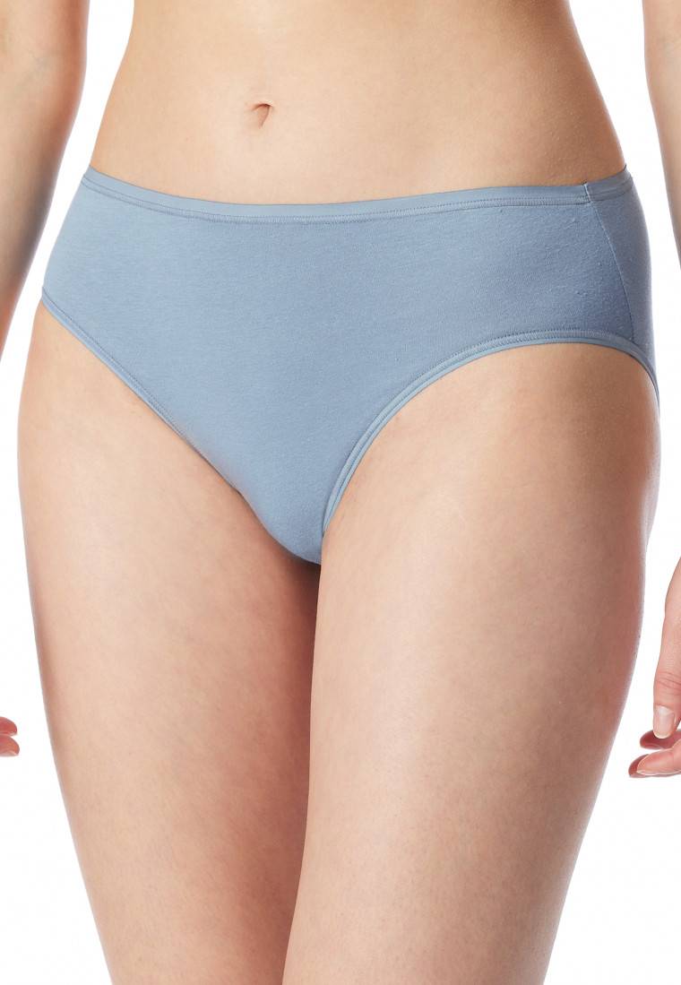 Schiesser Slips 2er-Pack Organic Cotton schwarz/graublau - 95/5 Valentinstagsangebot