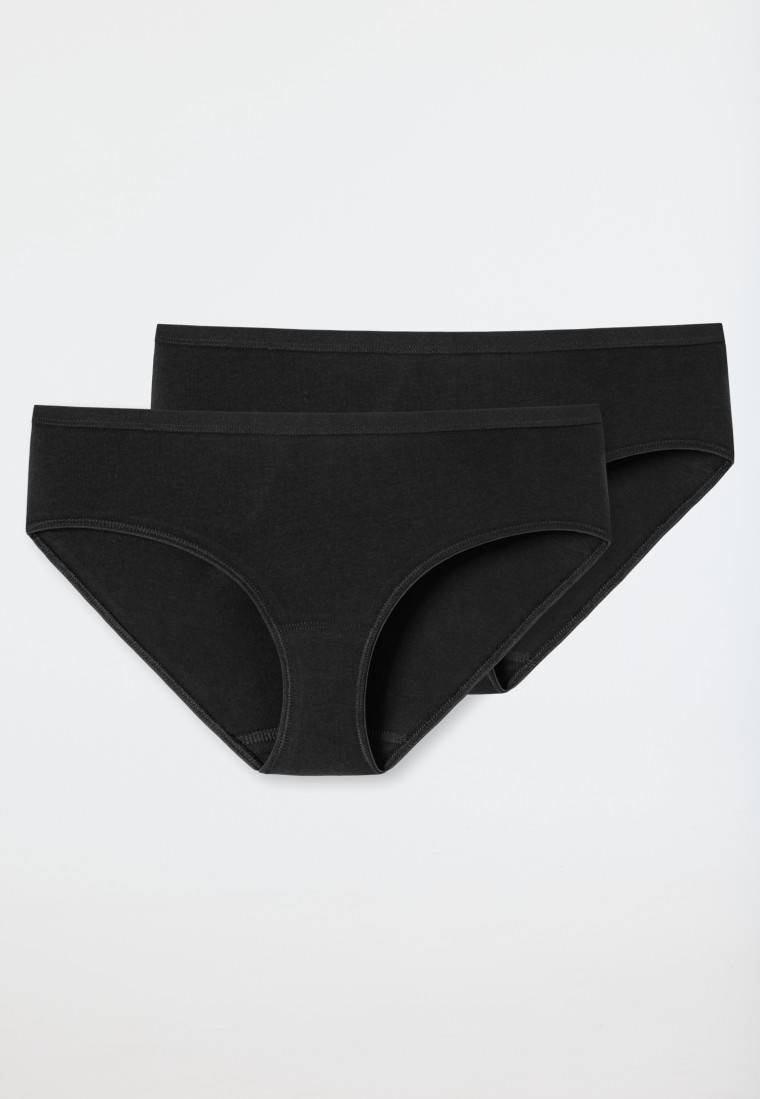 Schiesser Hipster 2er-Pack Organic Cotton schwarz - 95/5 Lagerräumung