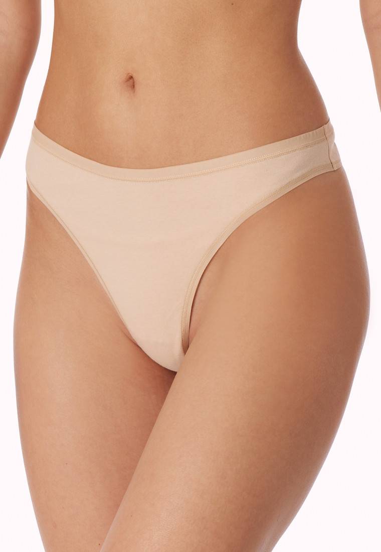 Schiesser String 2er-Pack Organic Cotton sand - 95/5 Online Outlet