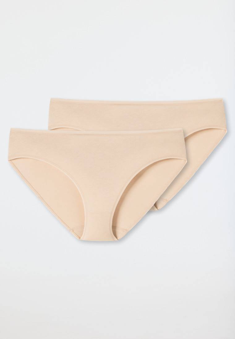Schiesser Tai-Slip 2er-Pack Organic Cotton sand - 95/5 Zeitlich begrenztes Angebot