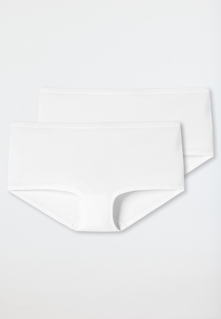 Schiesser Shorts 2er-Pack Organic Cotton weiß - 95/5 Exklusive Angebote