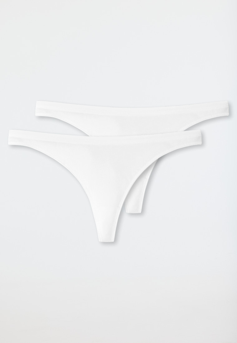 Schiesser String 2er-Pack Organic Cotton weiß - 95/5 Neuheiten
