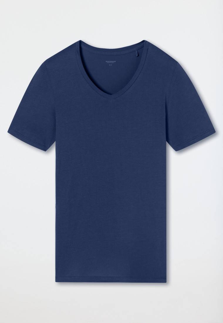 Schiesser Shirt kurzarm V-Ausschnitt admiral - Premium Modal 50% Rabatt mit kostenlosem Versand