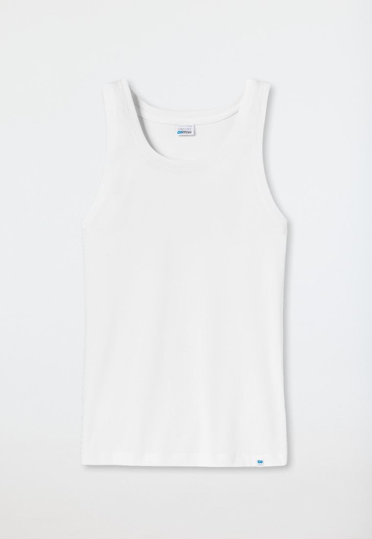 Schiesser Unterhemd weiß - Long Life Cotton zollfrei