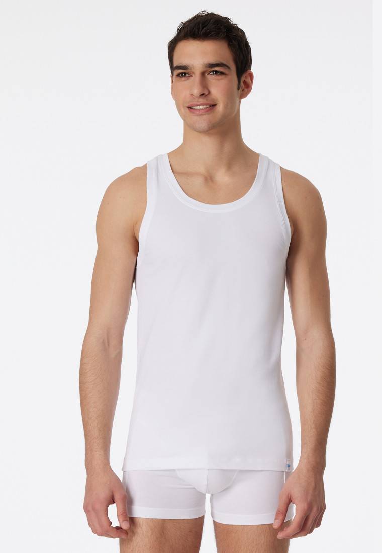 Schiesser Unterhemd weiß - Long Life Cotton zollfrei
