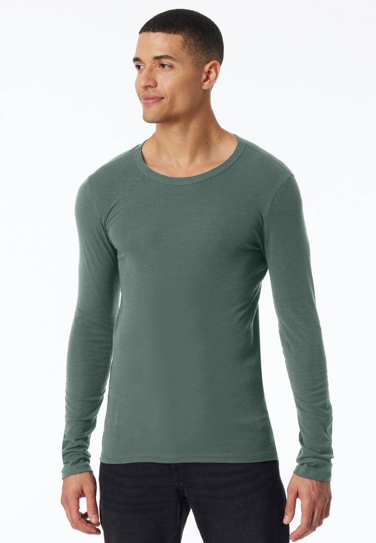 Schiesser Shirt langarm grün - Revival Ludwig Online
