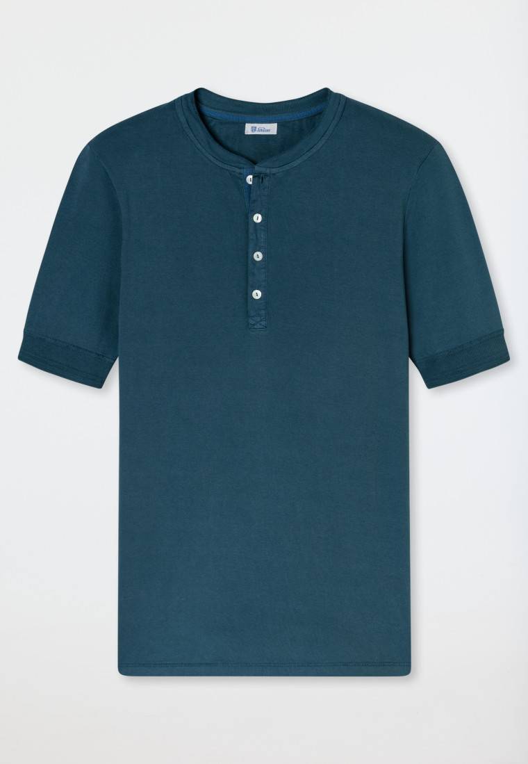Schiesser Shirt kurzarm jeansblau - Revival Karl-Heinz Angebote
