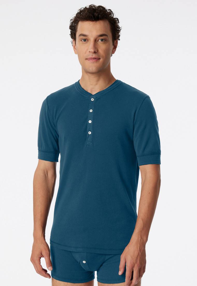 Schiesser Shirt kurzarm jeansblau - Revival Karl-Heinz Angebote