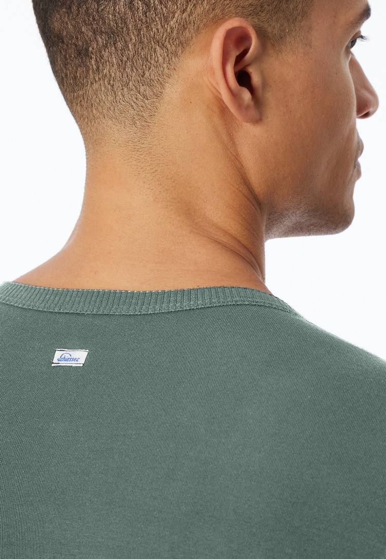 Schiesser Shirt kurzarm grün - Revival Ludwig Günstiger Verkauf