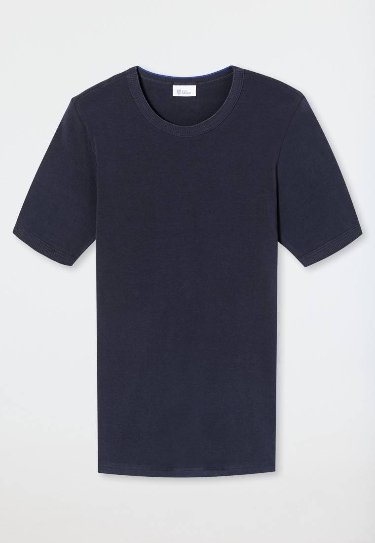 Schiesser Shirt kurzarm dunkelblau - Revival Ludwig Fabrikverkauf