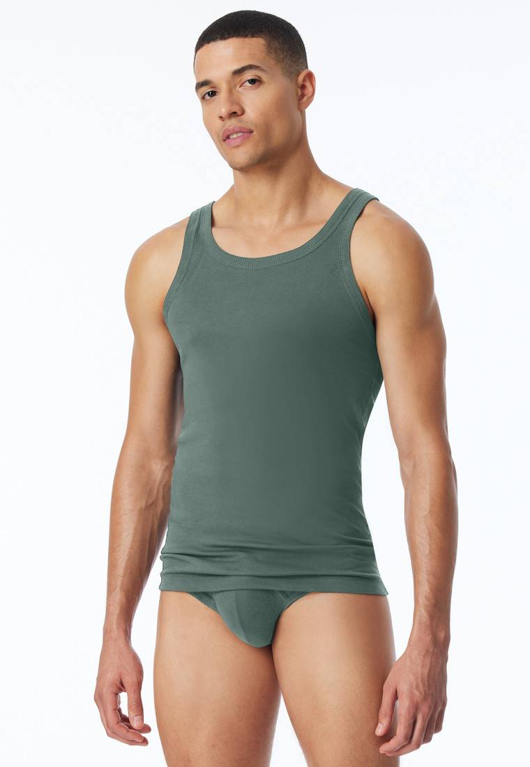 Schiesser Tank Top grün - Revival Ludwig Kostenloser Versand