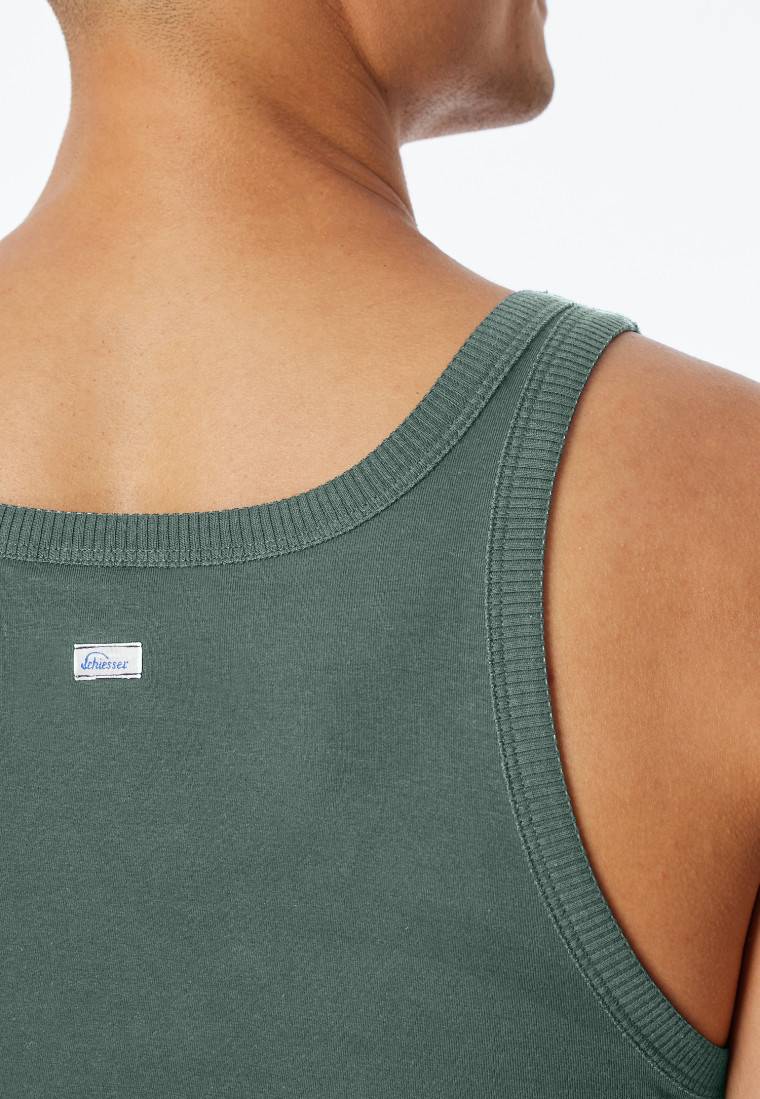 Schiesser Tank Top grün - Revival Ludwig Kostenloser Versand