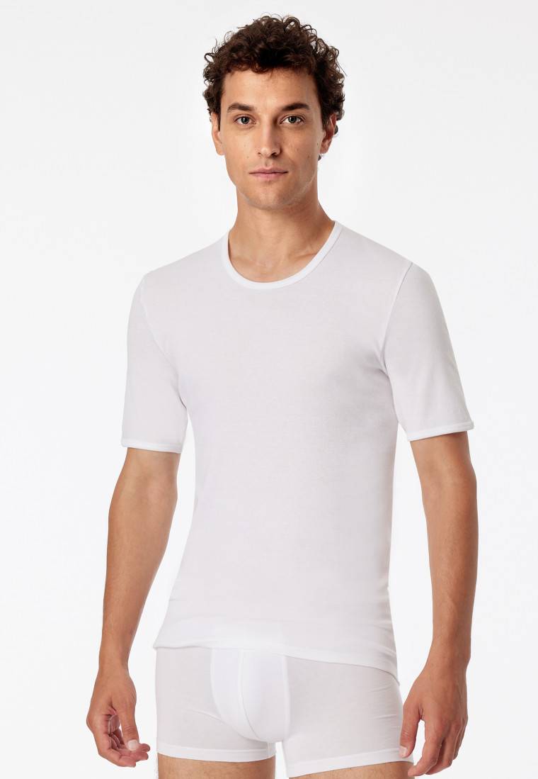 Schiesser Shirt kurzarm Feinripp weiß - Original Classics Limitierter Zeitrabatt